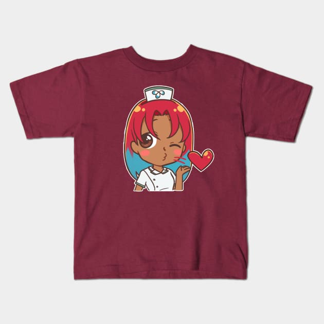 Sending My Love! Nurse Nila Anime Character Kids T-Shirt by zim9